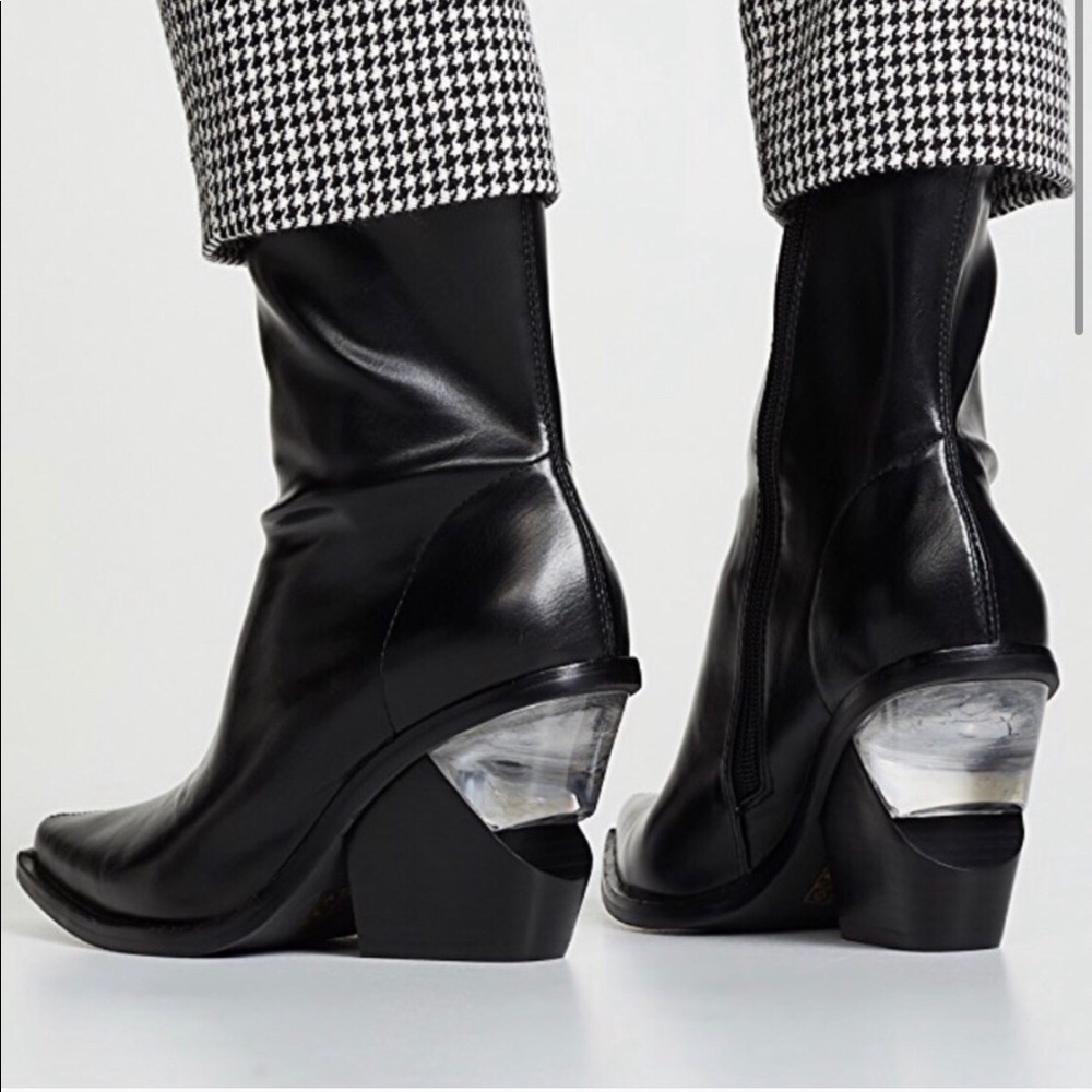 Jeffrey Campbell patten leather boots